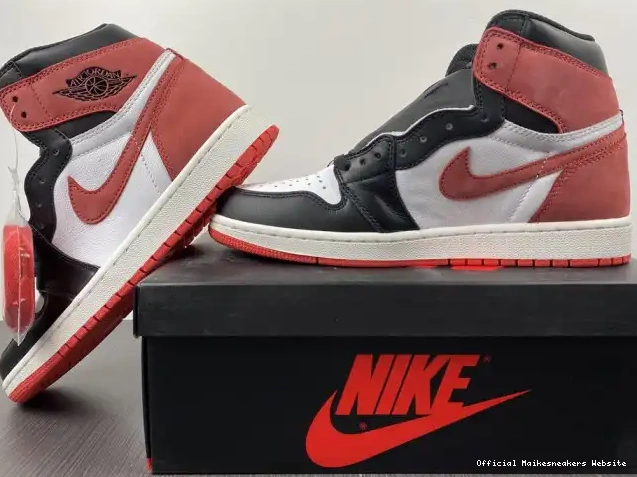 Official Maikesneakers 555088-112 Red' Retro Air OG High 1 Jordan 'Track 0502